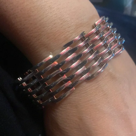 925 NF HEAVY Panther Link Bracelet 8”LX1”W